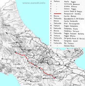 Map of Tratturi